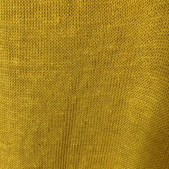 Eileen Fisher Gold Yellow Organic Linen V-Neck Cap Sleeve Lightweight Sweater S - Picture 8 of 11